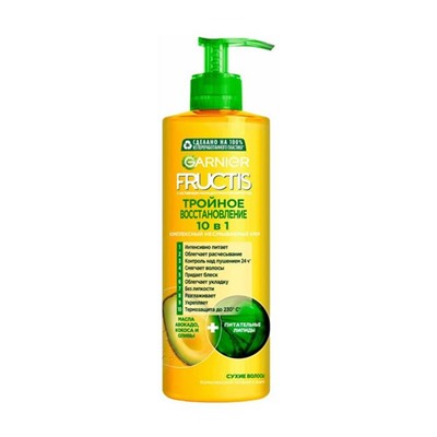 FRUCTIS 400ml Тройное восстановление Спасатель волос 10в1  Garnier
