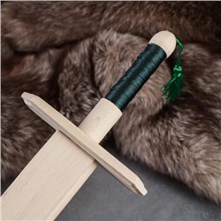 Сувенирное деревянное оружие "Сабля казака" с ленточкой, 46 см, массив бука