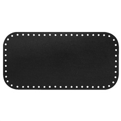 Кожа - Дно для сумки 15 х 30 см. Royal black