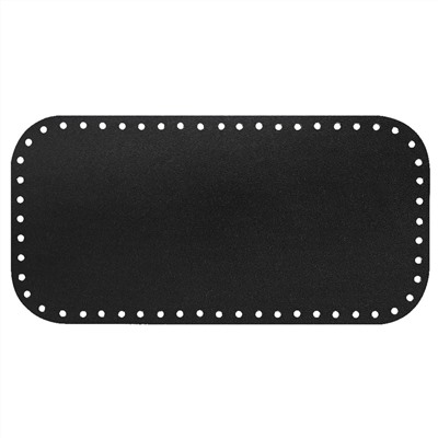 Кожа - Дно для сумки 15 х 30 см. Royal black