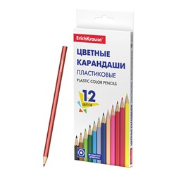 Карандаши цветные 12 цв. Erich Krause Basic шестигранные пласт. 53361