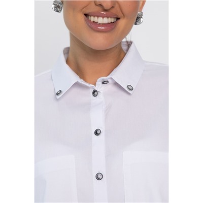 Рубашка с карманами Аристократка (белая) Б14449-10М