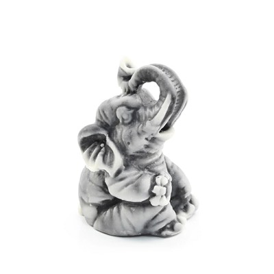 Фигурка из мрамолита "Слоник маленький №4" 37*30*43мм