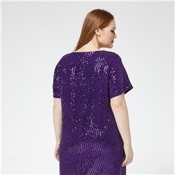 Платье, трикотаж, фиолетовый
