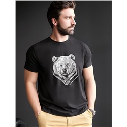 Футболка из премиального хлопка с авторским принтом