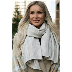 Вязаный палантин (речной жемчуг) ВП03-1М