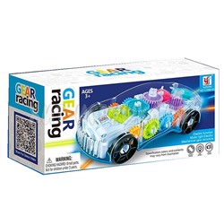 Машина с шестеренками на 3d колесе (свет, звук) YJ388-65, YJ388-65