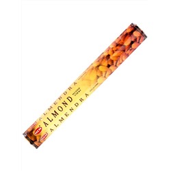 Hem Incense Sticks ALMOND (Благовония МИНДАЛЬ, Хем), уп. 20 палочек.