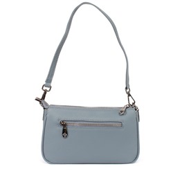 Сумка женская натуральная кожа GU 2023-822,  1отд+карм/перег,  плечевой ремень,  св.синий 257303