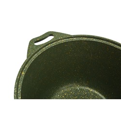 Кастрюля 4л со стеклянной крышкой, АП линия "Trendy style" (Malachite)  к41tsml