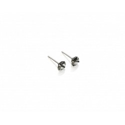 Серьги-гвоздики PR1469 -5 серый