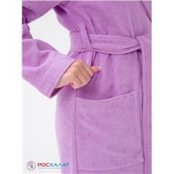 Женский халат с капюшоном сиреневый МЗ-06 (10)