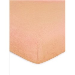 Простыня на резинке Махра - Персик