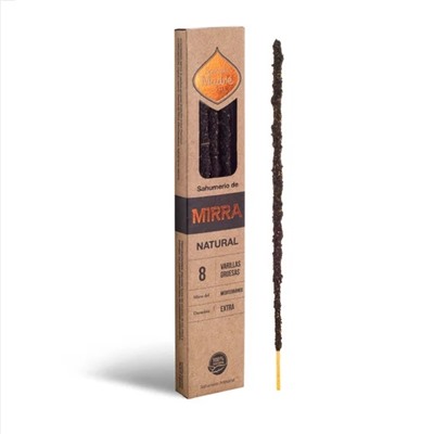 Natural Incense Stick MYRRH, Sagrada Madre (Благовония серии Нэчрл МИРРА, Саграда Мадре), уп. 8 палочек