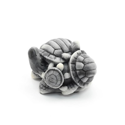 Фигурка из мраморной крошки "Черепашка с черепашатами №2" 35*38*25мм