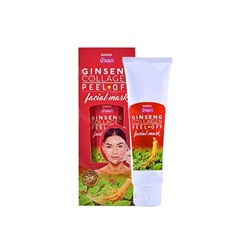 GINSENG COLLAGEN Peel-Of Facial Mask, Banna (Маска-плёнка для лица ЖЕНЬШЕНЬ И КОЛЛАГЕН, Банна), 120 г. - СРОК ГОДНОСТИ ДО 1 ОКТЯБРЯ 2024 ГОДА