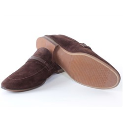 B650-6A-A14 BROWN Полуботинки мужские (натуральная замша) размер