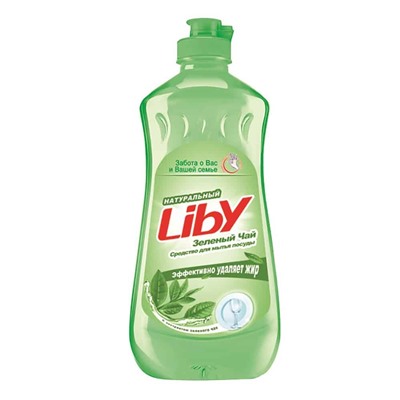 Liby. Жидкость для мытья посуды "Зеленый чай", 460г