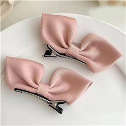 Заколки-бантики для волос на зажиме 2 штуки, Размер 5 см.