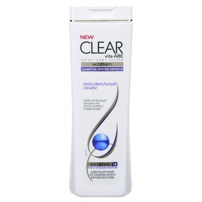 CLEAR Шампунь п/перхоти 400ml  Максимальный объем