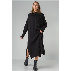 Женское теплое вязаное платье оверсайз Happyfox