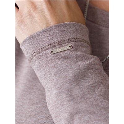 Лонгслив из премиального хлопка с эластаном