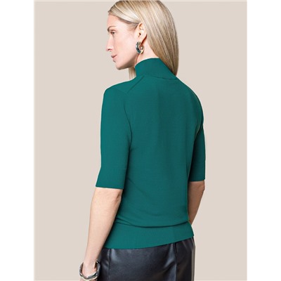 Джемпер тонкой вязки из хлопка с нейлоном