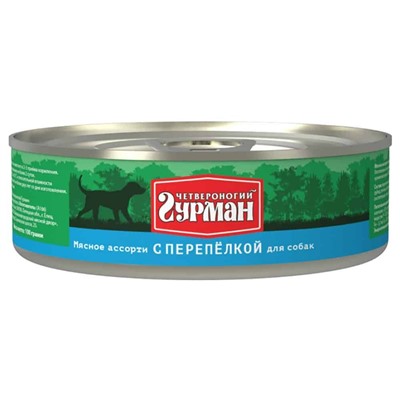 Четвероногий Гурман консерва для Щенков 100г Перепелка  АГ