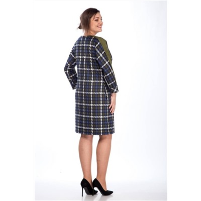 Lady Style Classic 1007 синий_с_зеленым, Платье