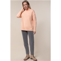 Джинсы силуэта mom-fit в сером цвете