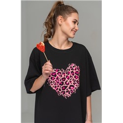 Женское платье-футболка оверсайз Happyfox