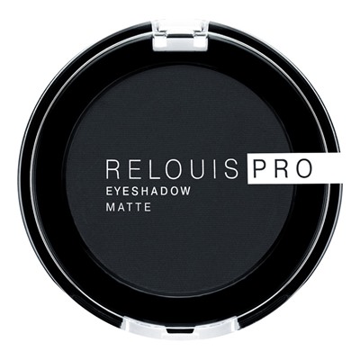 Тени для век RELOUIS PRO EYESHADOW MATTE, тон:17 CARBON