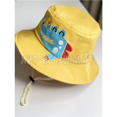 Панама детская с затяжкой CROCO р-р 54, pa_croc_white, pa_croc_blue, pa_croc_green, pa_croc_yellow