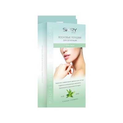 Shary Воcковые полоски Алоэ для лица