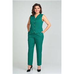 Mubliz 004 зеленый, Брюки,  Жакет,  Жилет