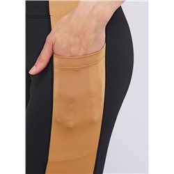 CLE LL12-100 э Лосины жен.спорт. Active, чёрный/св.коричневый, Таблица размеров на женскую одежду «ЭЙС», «ТЕТ-а-ТЕТ» и «CLEVER WEAR» из трикотажа, Таблица размеров на женскую обувь