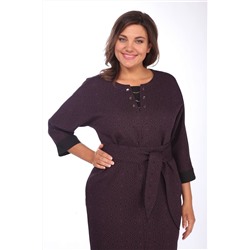 Lady Style Classic 2676/1 фиолетовый_с_черным, Платье