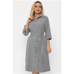 Платье Кэсси (черно-белое) П11218