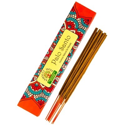 PALO SANTO Natural Masala Incense, Namaste India (ПАЛО САНТО натуральные масала благовония, Намасте Индия), уп. 15 г.