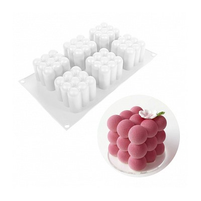 Форма для муссовых десертов "Magic Cube Bubble", 6 ячеек, Silikolove