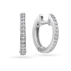 Серьги из серебра куб.циркон., В10-0287