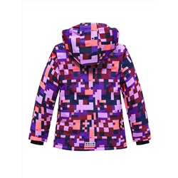 Горнолыжный костюм зимний для девочки фиолетового цвета 9436F