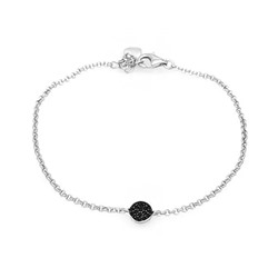 Браслет из серебра куб.циркон., МЦВ1019ч