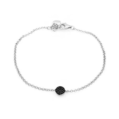 Браслет из серебра куб.циркон., МЦВ1019ч
