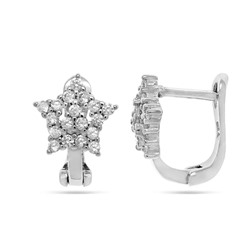 Серьги из серебра куб.циркон., Тсд63
