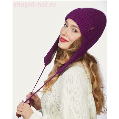 21222 1A KHW Кармо Ушанка женская флис (56-58)