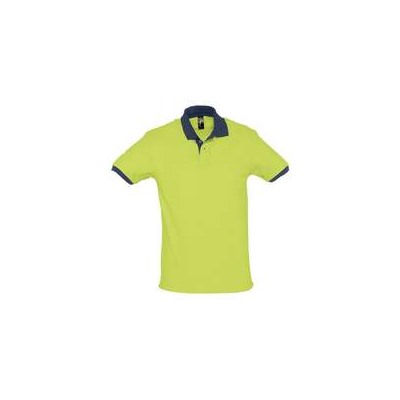 Рубашка поло Prince 190, зеленое яблоко с темно-синим