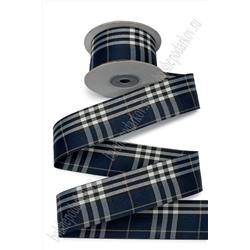 Лента декоративная двусторонняя 3,8 см*10 ярд (SF-7535) №1