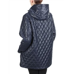 M816 DARK BLUE Куртка стеганая демисезонная женская (100 гр. синтепон) размер 54