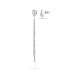 Серьги из серебра без вставки, Ю-25038р